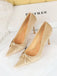 This Pointed Toe Velvet Stiletto Heels Shoes whispers vintage secrets to those who notice