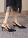 This Pointed-Toe Strappy Stiletto Sandals whispers vintage secrets to those who notice
