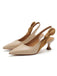 Pointed-Toe Strappy Stiletto Sandals: timeless vintage elegance she makes her own