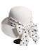 Polka Dot Ribbon Bow Tie Straw Hat - vintage fashion, retro style