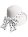 Polka Dot Ribbon Bow Tie Straw Hat - vintage fashion, retro style