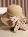 Polka Dot Ribbon Bow Tie Straw Hat - vintage fashion, retro style