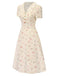 Pure Cotton 1940s Puff Sleeves Floral Dress — a 1940s silhouette that turns sidewalks into runways