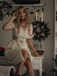 Pure Cotton Beige 1940s V-Neck Floral Dress: where 1940s romance meets her modern spirit
