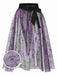 Purple 1950s Spiderweb Mesh Skirted Cover-Up, vintage skirt, retro style - perfect for women who love vintage and retro fashion