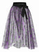 Purple 1950s Spiderweb Mesh Skirted Cover-Up, vintage skirt, retro style - perfect for women who love vintage and retro fashion