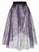 Purple 1950s Spiderweb Mesh Skirted Cover-Up, vintage skirt, retro style - perfect for women who love vintage and retro fashion