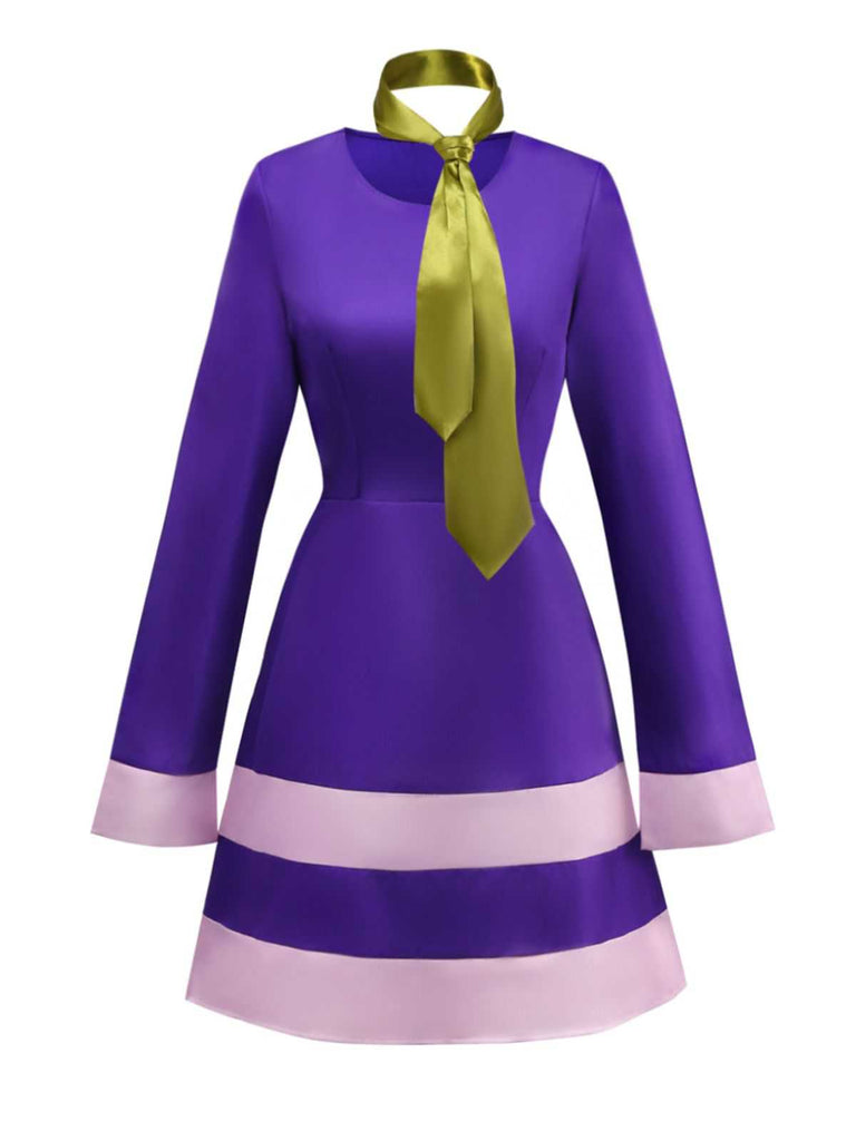 Purple 1960s Daphne-Inspired Mod Dress Set | Retro Stage Purple 1960s Daphne-Inspired Mod Dress Set | Retro Stage