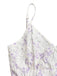 Purple 1970s Floral Print Spaghetti Strap Romper - vintage jumpsuit, retro fashion
