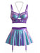 Bronze Violet 1980s Vintage Retro Nightgown 2
