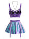 Bronze Violet 1980s Vintage Retro Nightgown 3