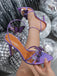 Purple 3D Butterfly Pointed Toe High Heels Shoes, vintage shoes, retro heels - perfect for women who love vintage and retro fashion