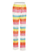 Rainbow 1970s Hollow Knitted Beach Pants: 1970s Riviera elegance, reimagined for her