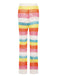 This Rainbow 1970s Hollow Knitted Beach Pants carries 1970s vacation dreams in every stitch