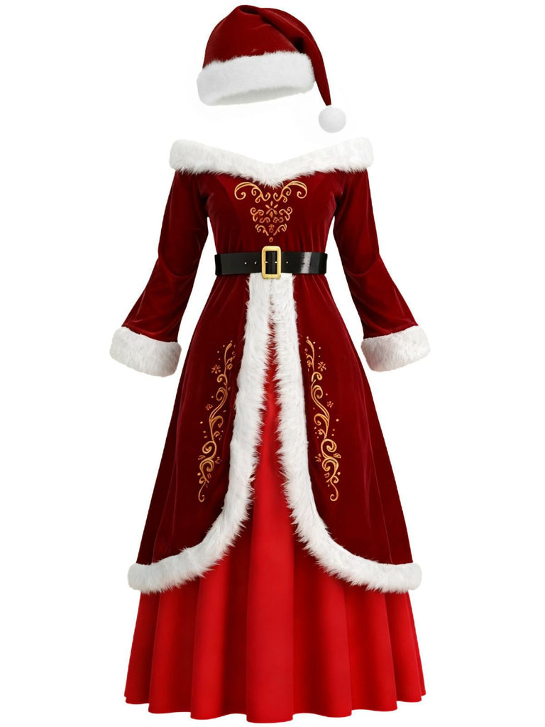 Women's Santa Costume Mrs. Claus Christmas Costume Santa Dress Cosplay Women's Santa Costume Mrs. Claus Christmas Costume Santa Dress Cosplay