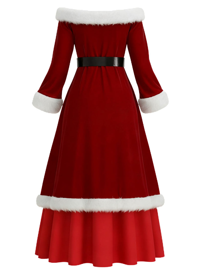 Women's Santa Costume Mrs. Claus Christmas Costume Santa Dress Cosplay