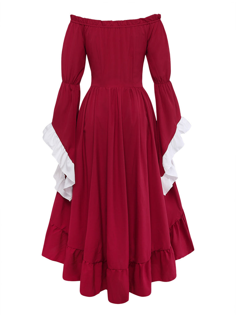Red 1930s Vintage Classic Dress 3