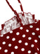 Red 1930s Polka Dot Spaghetti Strap Bodycon Dress, vintage dress, retro fashion - perfect for women who love vintage and retro fashion