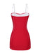 Red 1940s Bow Straps One-Piece Swimsuit — 1940s poolside glamour meets sun-drenched confidence