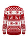 Red 1940s Christmas Knitted Sweater, vintage fashion, retro style - perfect for women who love vintage and retro fashion