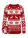 Red 1940s Christmas Knitted Sweater, vintage fashion, retro style - perfect for women who love vintage and retro fashion
