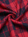 Red 1940s Plaid Belted A-Line Skirt: 1940s grace for the woman who dances through life