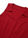 Red 1940s Solid Sleeveless Lapel Top, vintage top, retro blouse - perfect for women who love vintage and retro fashion
