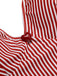 Red 1940s Spaghetti Strap Stripes One-Piece Swimsuit — 1940s poolside glamour meets sun-drenched confidence