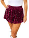 Red 1950s 3D Pearl Embellished Velvet Shorts - vintage fashion, retro style, elegant red