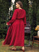 Red 1950s Bishop Polka Dots Dress — vintage elegance for the modern woman