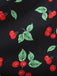 Red 1950s Cherry Print Long Sleeve Swing Dress - vintage dress, retro fashion, rockabilly