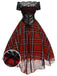 Red 1950s Christmas Plaid Girdle Dress: timeless style reimagined