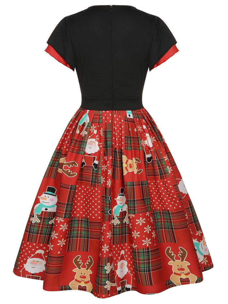 Christmas Plaid V-Neck Santa Claus Dress Red | Size XXL Christmas Plaid V-Neck Santa Claus Dress Red | Size XXL