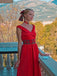 She slips into this Red 1950s Christmas Plaids Off-Shoulder Dress and suddenly it's a 1950s daydream
