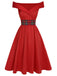 1950s Christmas Plaids OffShoulder Dress | 1950s | vintage dress, retro fashion