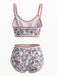 Red 1950s Bikini Set Swimsuit