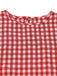 Red 1950s Plaid Vintage Classic Dress 4