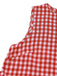 Red 1950s Plaid Vintage Classic Dress 5