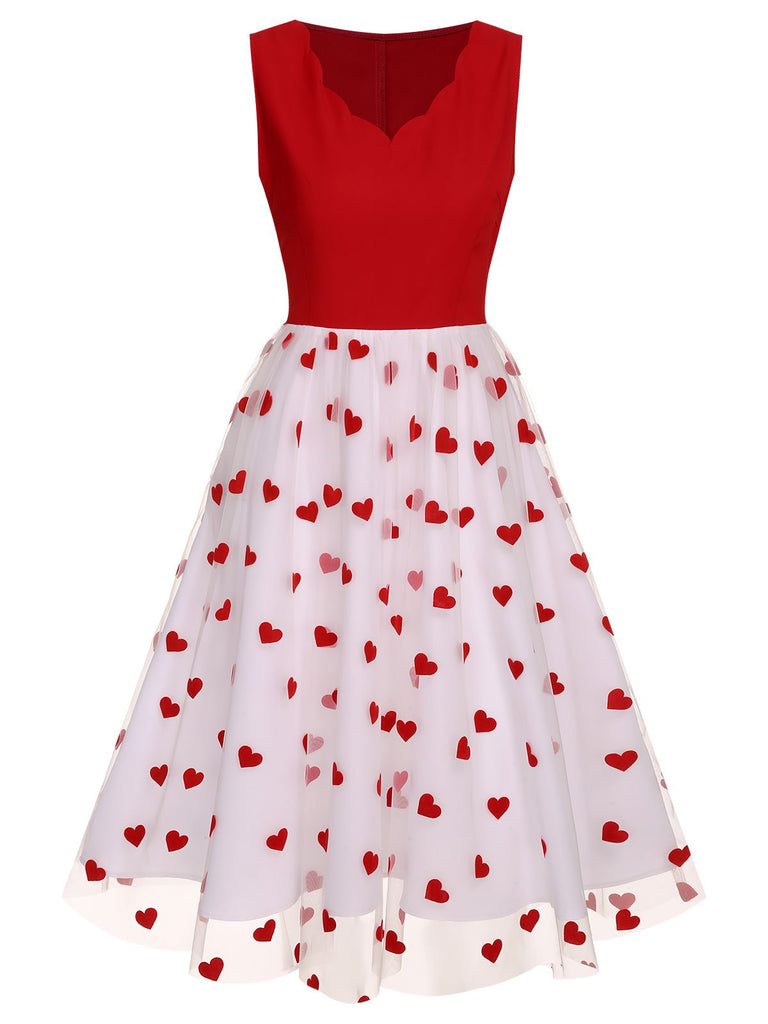 1950s Heart Bow Sleeveless Dress | 1950s | vintage dress, retro fashion