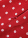Red 1950s Off-Shoulder Polka Dots Belted Dress, vintage dress, retro fashion, rockabilly, pin-up fashion - perfect for women who love vintage and retro fashion