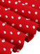 Red 1950s Polka Dot Buttoned Lapel Dress, vintage dress, retro fashion, rockabilly, pin-up fashion - perfect for women who love vintage and retro fashion