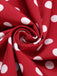 Red 1950s Polka Dot Halter Dress — a 1950s silhouette that turns sidewalks into runways