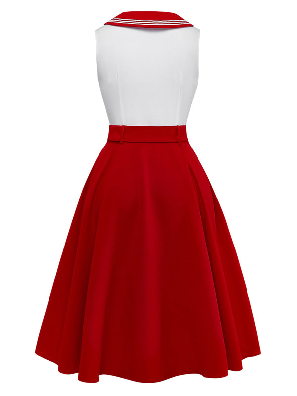 open lace back dress Red Classic Smocked Dress for Girls 7Y main image 0