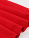 Red 1950s V-Neck Sleeveless Solid Dress — the kind of 1950s dress that makes strangers smile