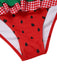 Red 1950s Watermelon Ruffled Bikini Set - vintage fashion, retro style, elegant red