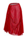 Red 1960s 3D Floral Mesh High-Low Cover-Up - vintage fashion, retro style, elegant red