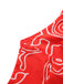 Red 1960s Abstract Print Cutout Twist Halter Dress - vintage dress, retro fashion, elegant red