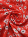 Red 1960s Floral Off-Shoulder Side Slit Dress, vintage dress, retro fashion, floral print - perfect for women who love vintage and retro fashion
