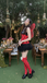 Red 1960s Miraculous Ladybug Cosplay Costume Set - vintage fashion, retro style, elegant red
