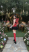 Red 1960s Miraculous Ladybug Cosplay Costume Set - vintage fashion, retro style, elegant red